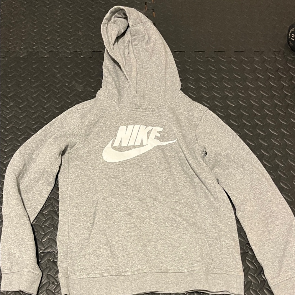 Youth Nike Light Gray Hoodie
